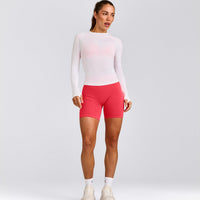 Oner Seamless Fitted Long Sleeve Top | White