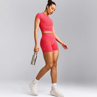 Oner Seamless Fitted Top | Light Charged Pink