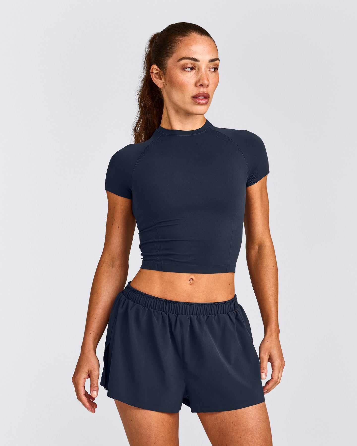 Oner Seamless Fitted Top | Light True Blue