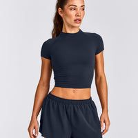 Oner Seamless Fitted Top | Light True Blue