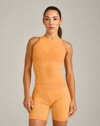 Oner Seamless Fitted Vest | Light Powdered Orange