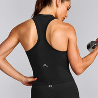 Oner Seamless Fitted Vest | Soft Black