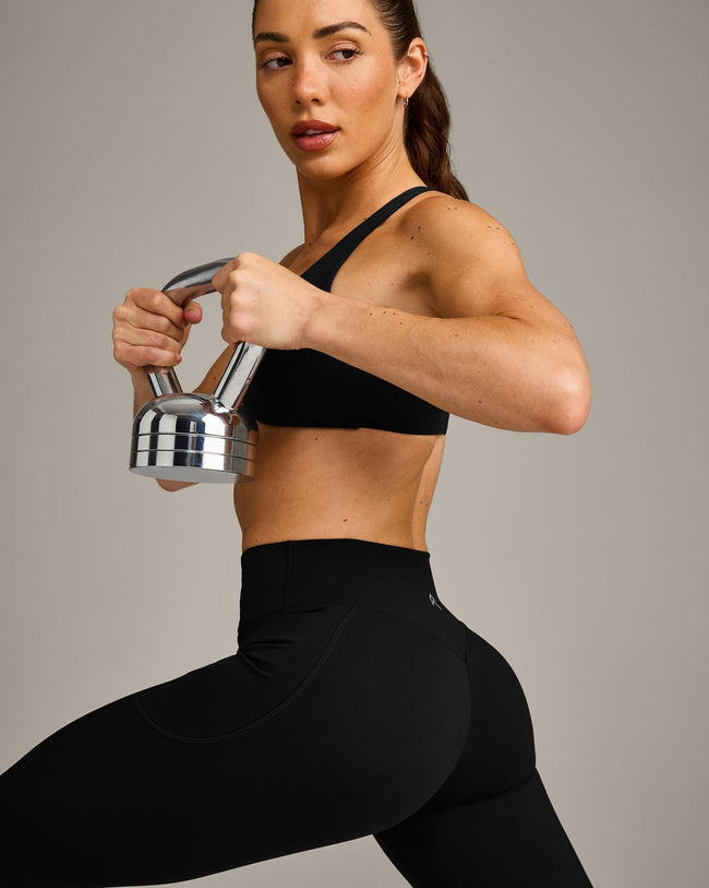 UnifiedMove™ Pocket Leggings with Bonding with Reflective Logo | Black