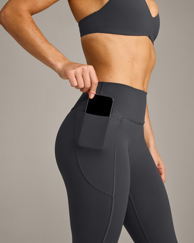 UnifiedMove™ Pocket Leggings with Bonding with Reflective Logo | Coal