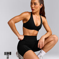 UnifiedMove™ Pocket Shorts 6" with Bonding with Reflective Logo | Black