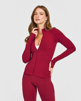 SoftMotion™ Jacket with White Logo | Ruby Red