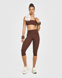 Unified Micro Bandeau Bralette | Espresso Brown