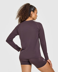 Go To Seamless Loose Long Sleeve Top | Umber Brown