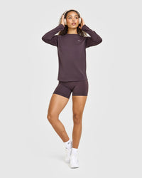 Go To Seamless Loose Long Sleeve Top | Umber Brown