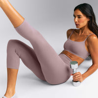 SoftMotion™ 3/4 Length Leggings New Branding | Dusty Purple