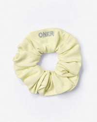 SoftMotion™ Scrunchie with Grey Logo | Pastel Yellow