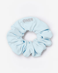 SoftMotion™ Scrunchie with Grey Logo | Cloud Blue