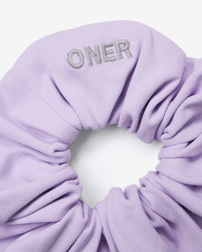 SoftMotion™ Scrunchie with Grey Logo | Lavender Purple