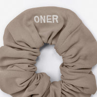 SoftMotion™ Scrunchie with Grey Logo | Minky
