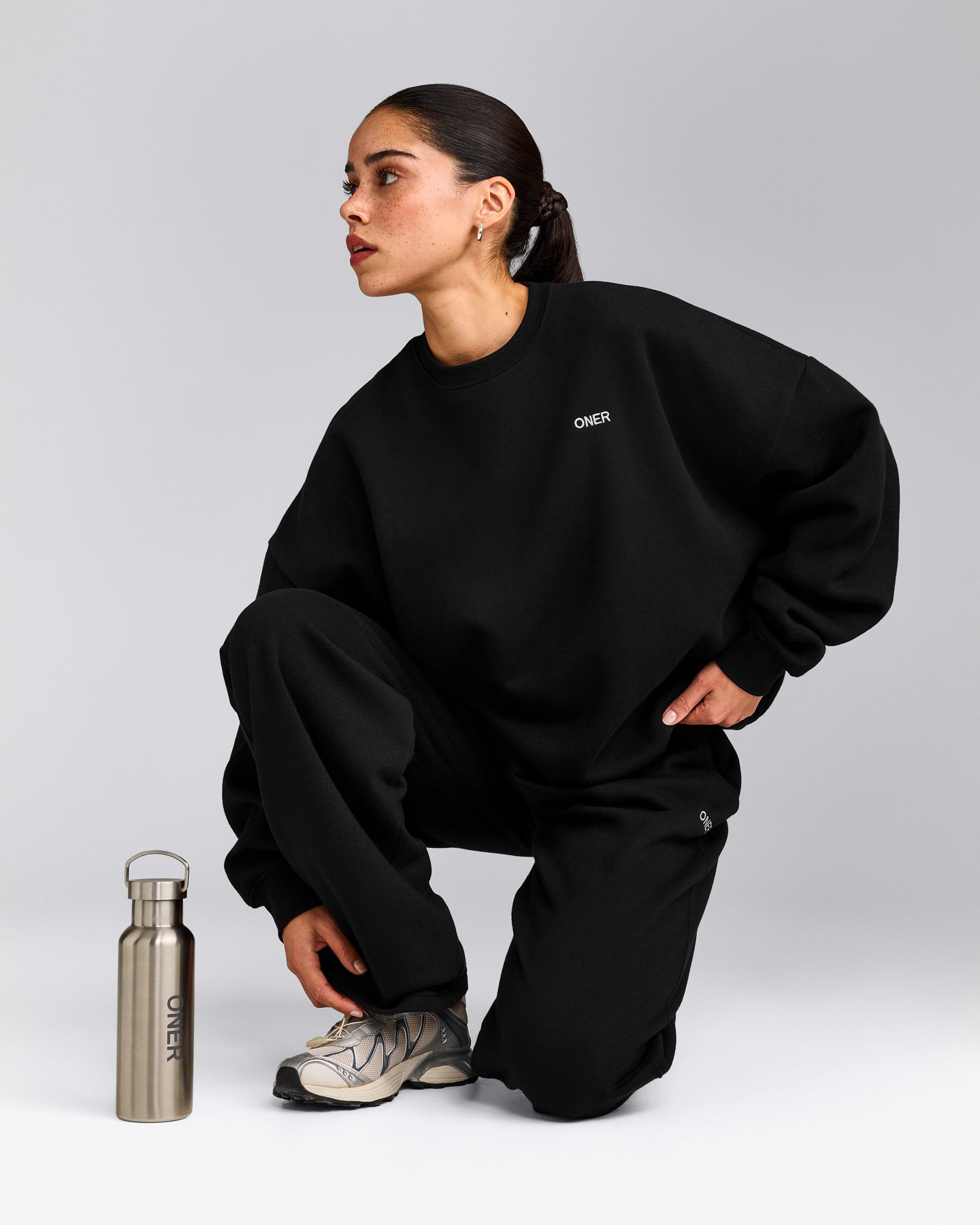Foundations All Season Crew Neck Sweatshirt | Black