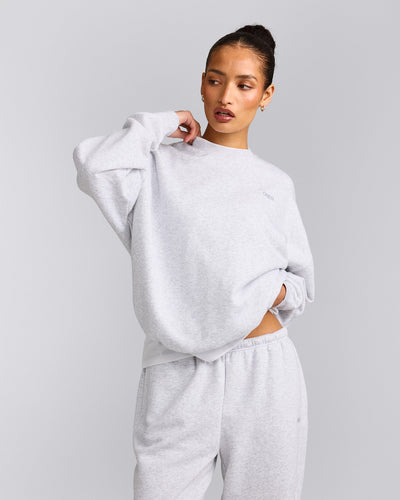 Foundations All Season Crew Neck Sweatshirt | Grey Marl