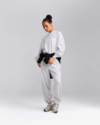 Foundations All Season Crew Neck Sweatshirt | Grey Marl