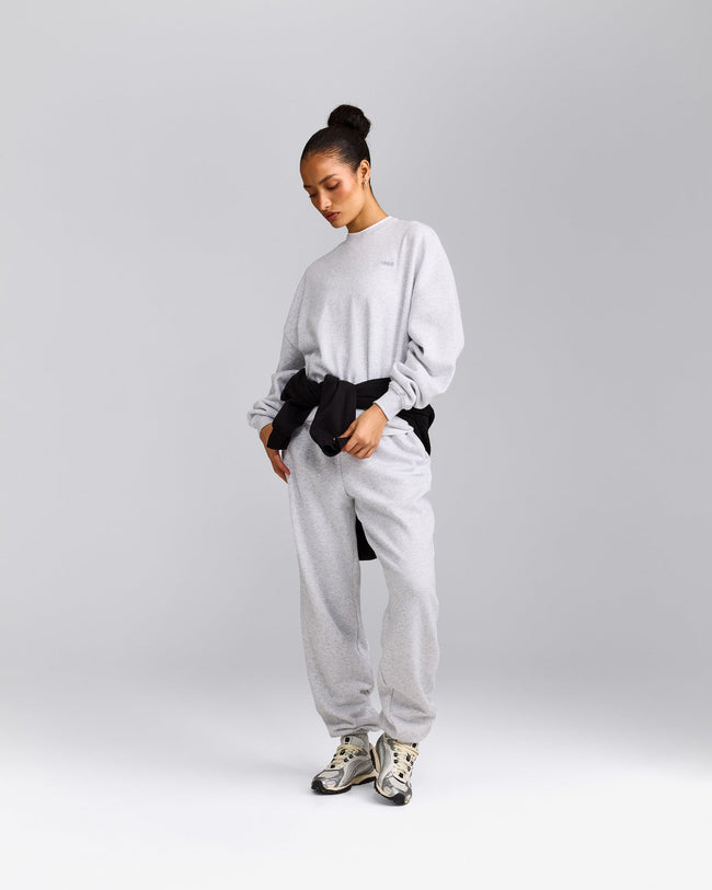 Foundations All Season Crew Neck Sweatshirt | Grey Marl