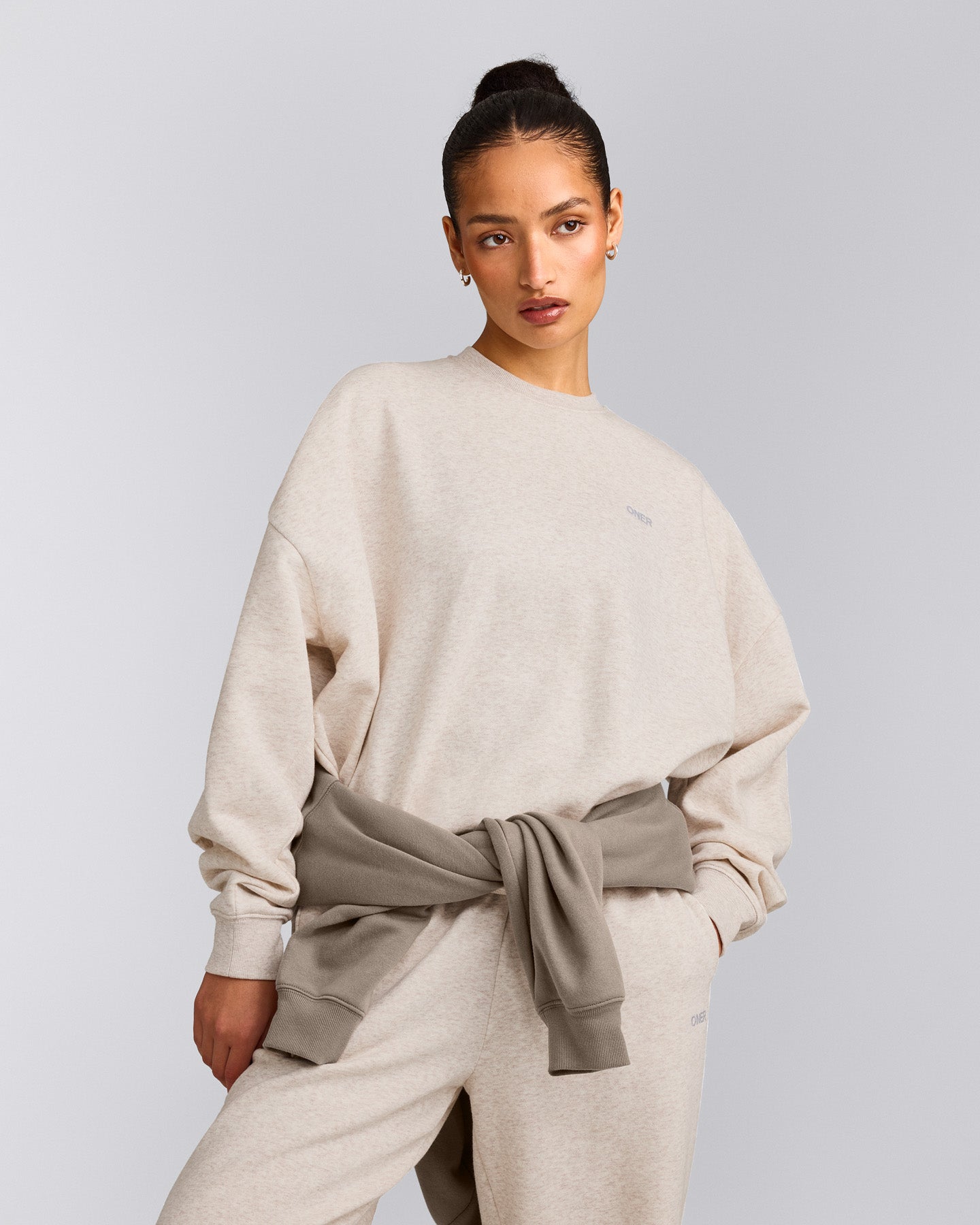 Foundations All Season Crew Neck Sweatshirt | Oat Marl