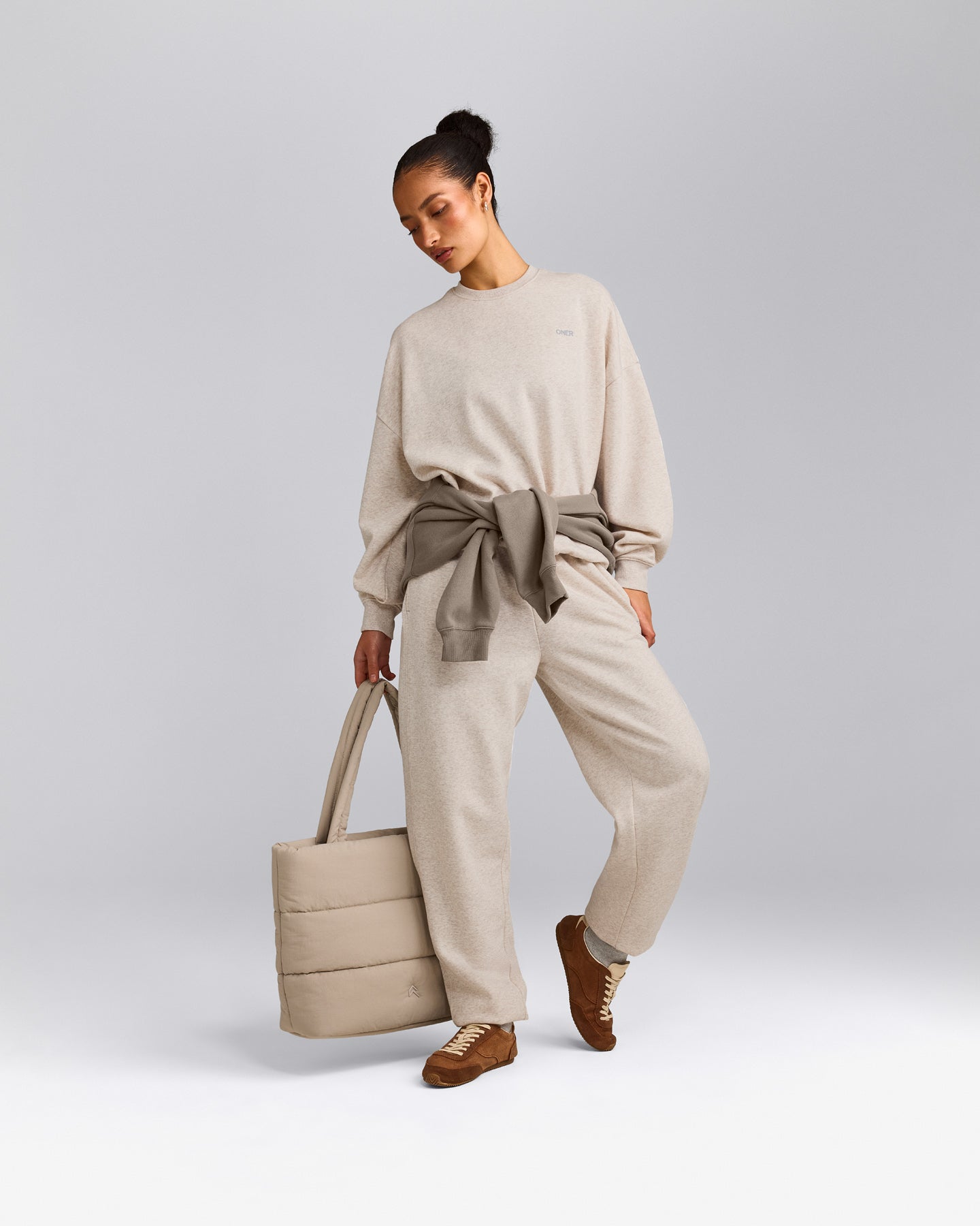 Foundations All Season Crew Neck Sweatshirt | Oat Marl