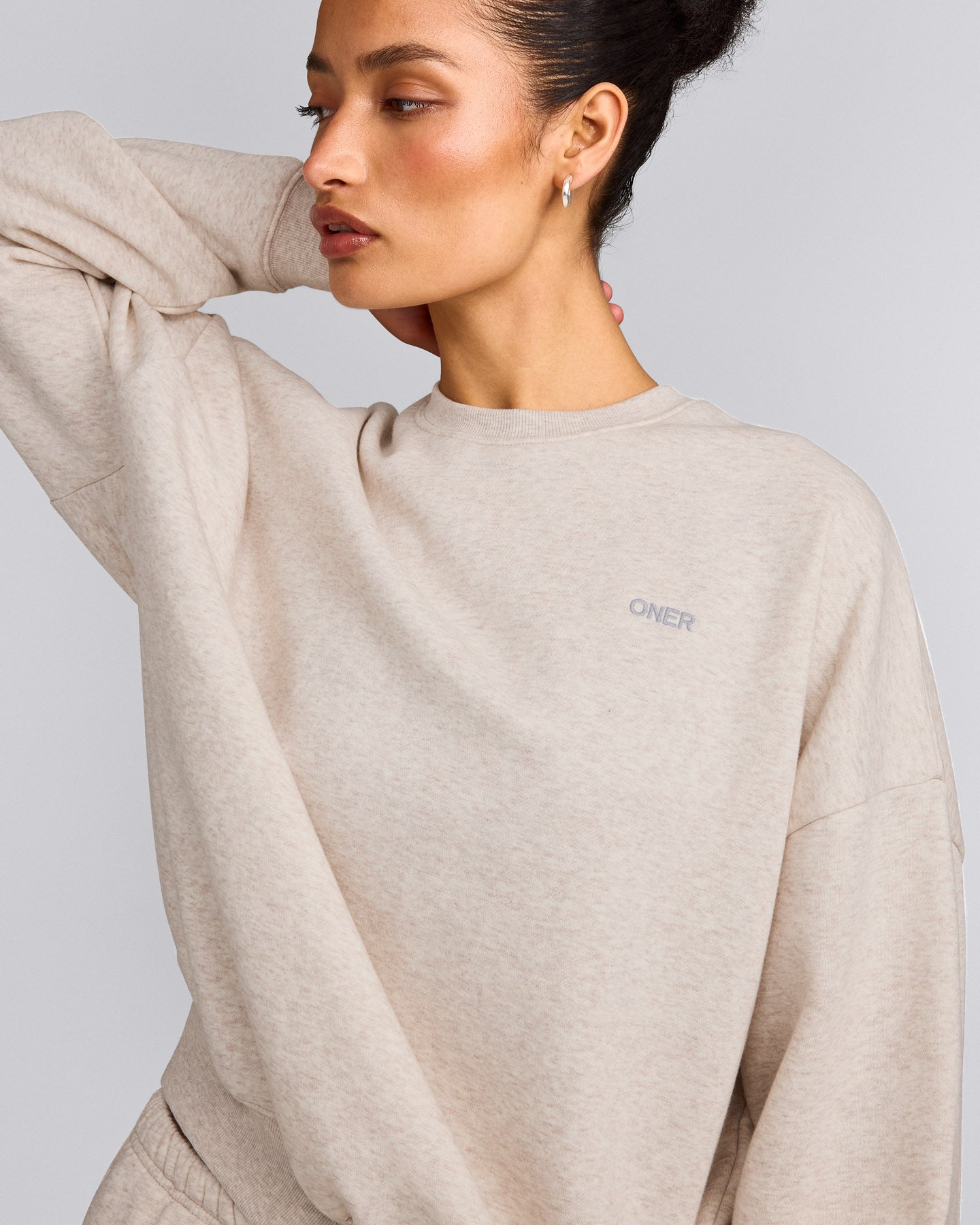 Foundations All Season Crew Neck Sweatshirt | Oat Marl