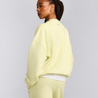 Foundations All Season Crew Neck Sweatshirt | Pastel Yellow