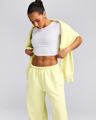 Foundations All Season Straight Leg Joggers | Pastel Yellow