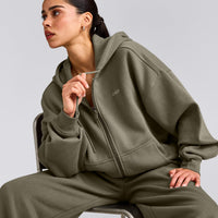 Foundations All Season Zip Through Hoodie | Alpine Green