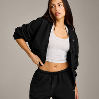 Foundations All Season Zip Through Hoodie | Black