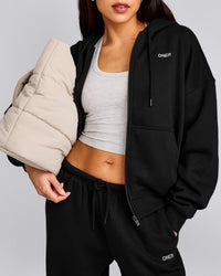 Foundations All Season Zip Through Hoodie | Black