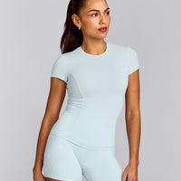 Mellow™ Motion Crew Neck Top | Cloud Blue