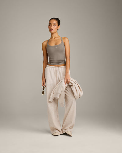 Mellow™ Rib Racer Back Vest with Built in Bra Shelf | Warm Minky