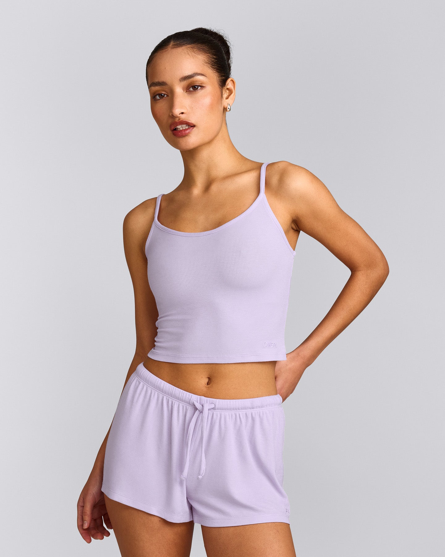 Oner At Home Night Strappy Mid Vest | Light Lavender Purple