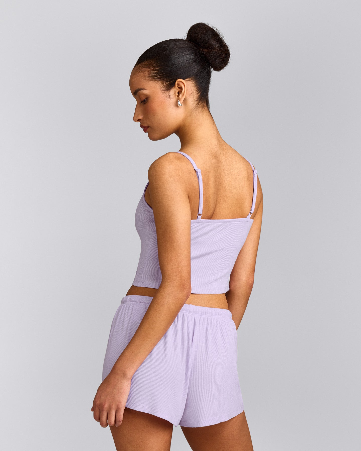 Oner At Home Night Strappy Mid Vest | Light Lavender Purple