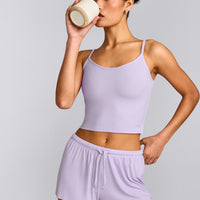 Oner At Home Night Strappy Mid Vest | Light Lavender Purple