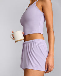 Oner At Home Night Strappy Mid Vest | Light Lavender Purple