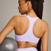 SoftMotion™ Bralette with Grey Logo | Lavender Purple