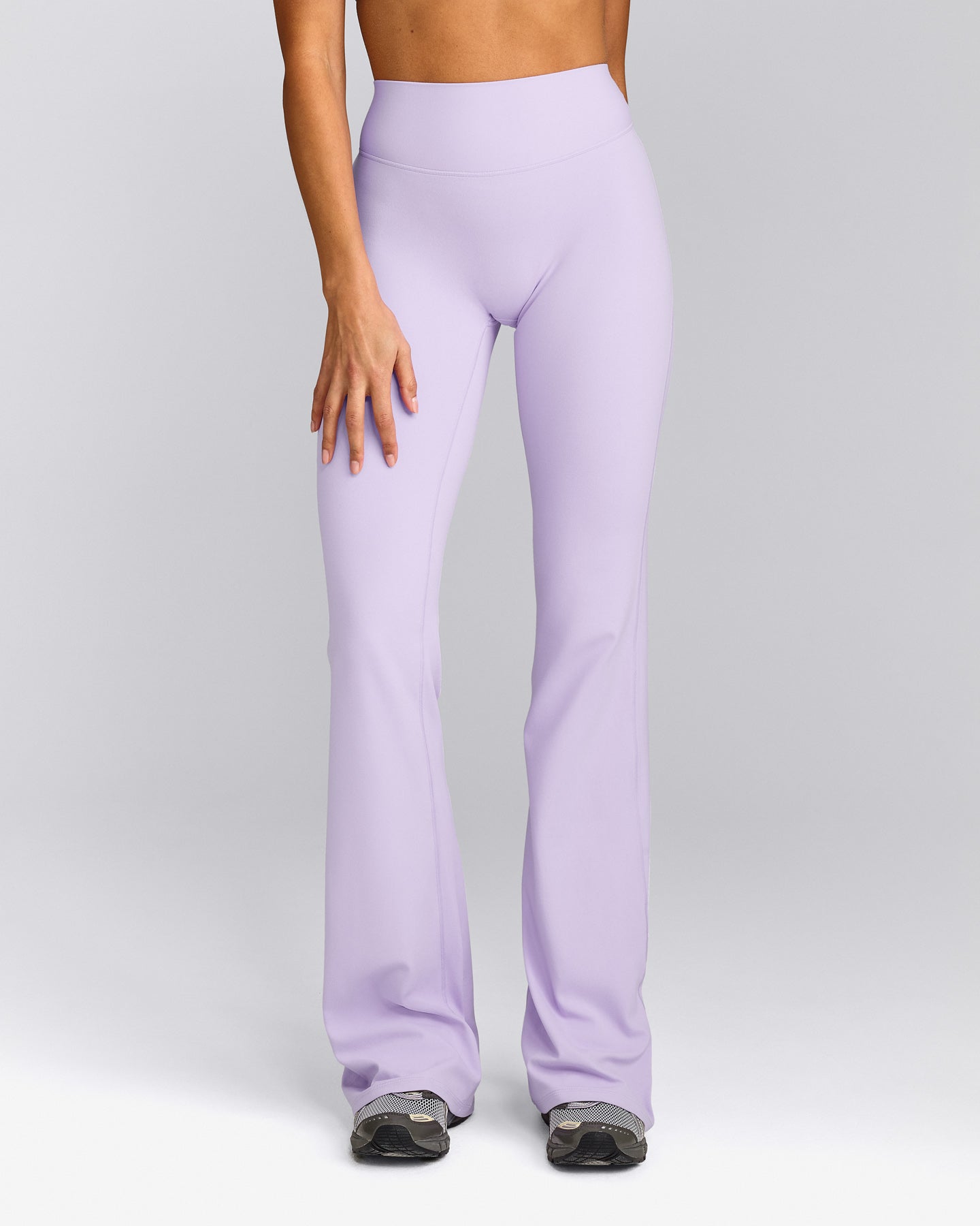 SoftMotion™ Flared Bottoms with Grey Logo | Lavender Purple