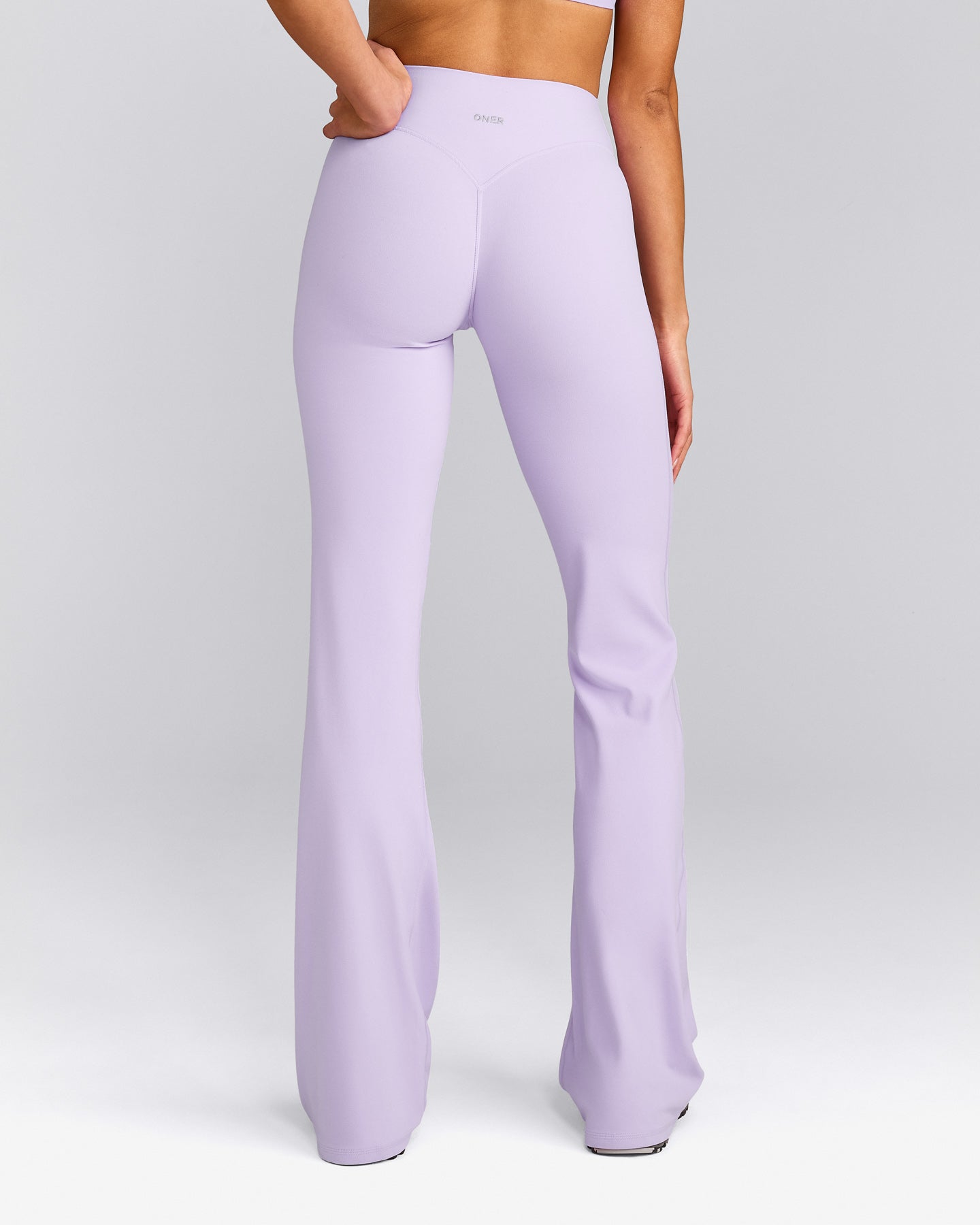 SoftMotion™ Flared Bottoms with Grey Logo | Lavender Purple
