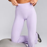 SoftMotion™ Flared Bottoms with Grey Logo | Lavender Purple