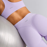 SoftMotion™ Flared Bottoms with Grey Logo | Lavender Purple