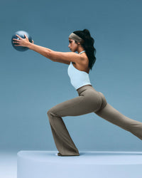 SoftMotion™ Flared Bottoms with Grey Logo | Minky