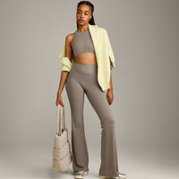 SoftMotion™ Flared Bottoms with Grey Logo | Minky