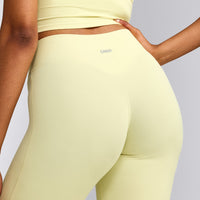 SoftMotion™ Flared Bottoms with Grey Logo | Pastel Yellow