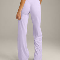 SoftMotion™ Straight Leg Bottoms with Grey Logo | Lavender Purple