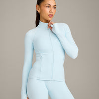 SoftMotion™ Jacket with Grey Logo | Cloud Blue
