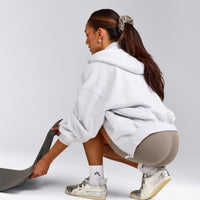 SoftMotion™ Scrunchie with Grey Logo | Minky