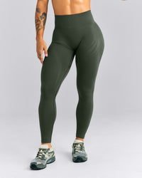 EnhanceLift™ Seamless High Rise Leggings New Branding | Dark Khaki
