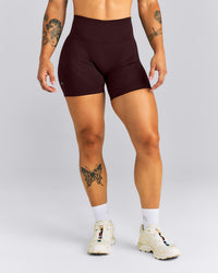 EnhanceLift™ Seamless High Rise Shorts | Plum Brown