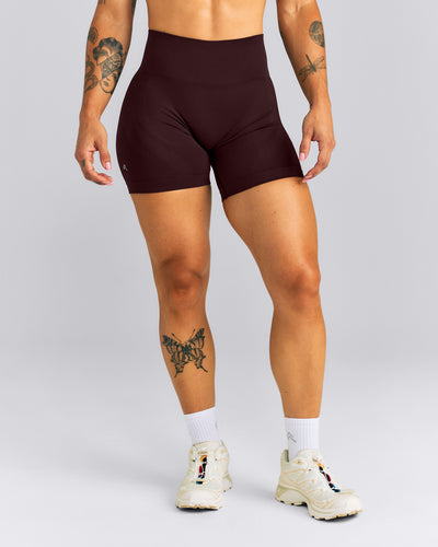 EnhanceLift™ Seamless High Rise Shorts | Plum Brown